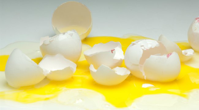 kırık yumurta