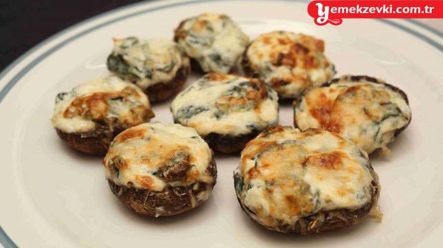 peynirli mantar dolması