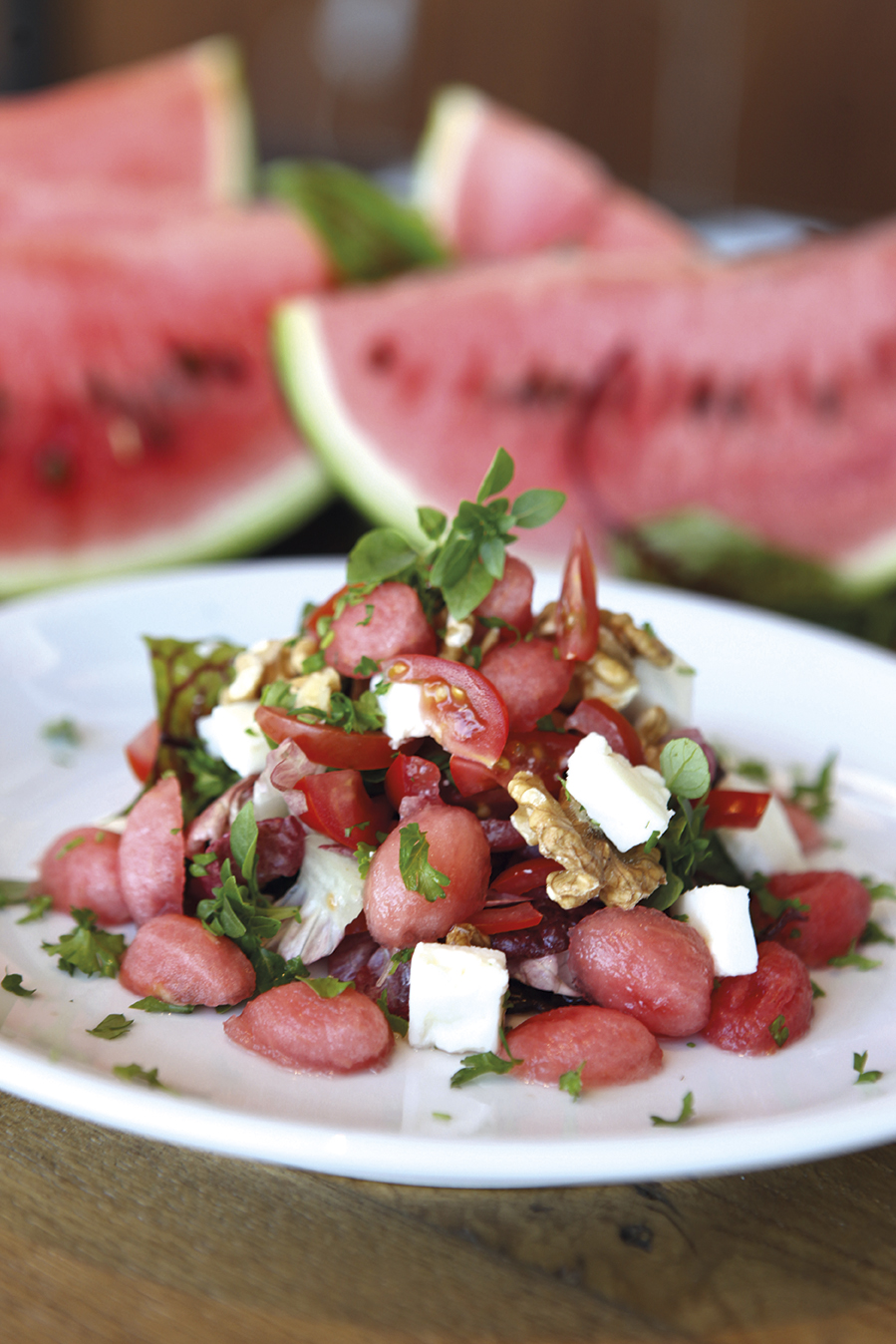 Keçi Peynirli Karpuzlu Çoban Salata