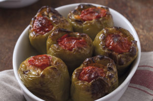 Fırında Etli Biber Dolma