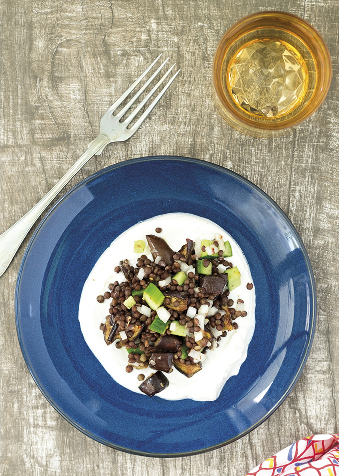 Patlıcanlı Beluga Mercimeği Salatası