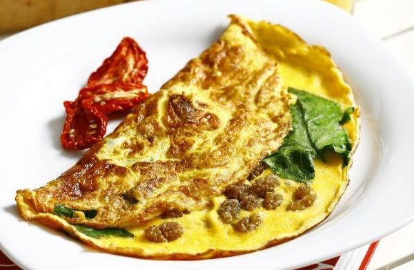 Otlu ve Patatesli Omlet