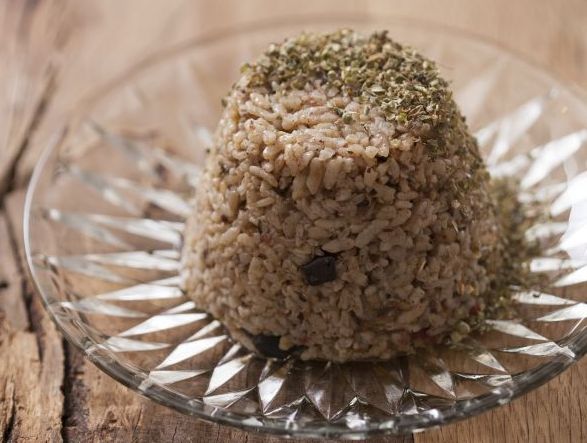 Patlıcanlı Zeytinyağlı Pilav