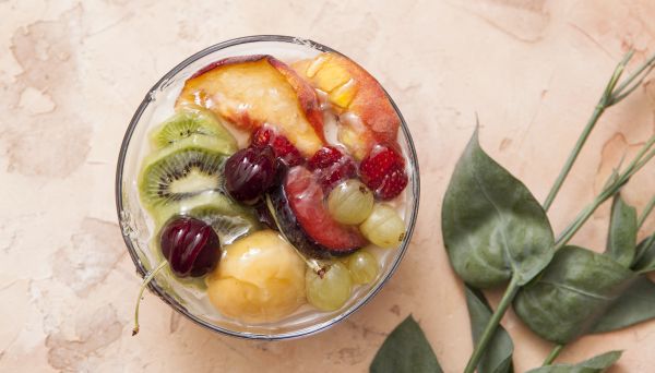 Meyveli ve Sakızlı Muhallebi