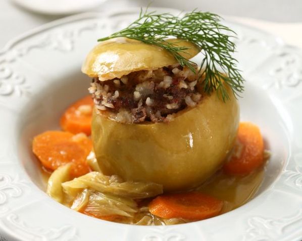 Etli Yeşil Elma Dolması