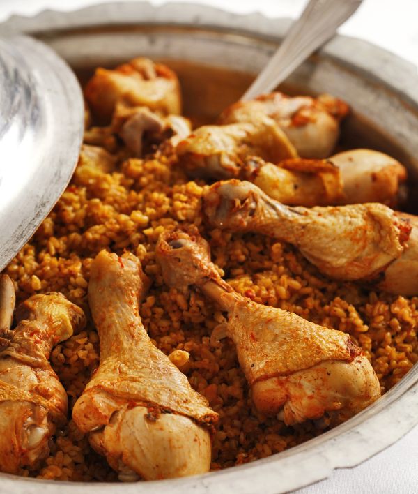 Tavuk Bagetli Firik Pilavı