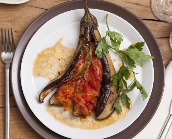 Fırında Patlıcan Yelpazesi