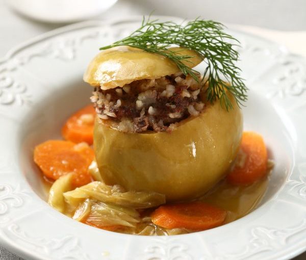 Etli Yeşil Elma Dolması