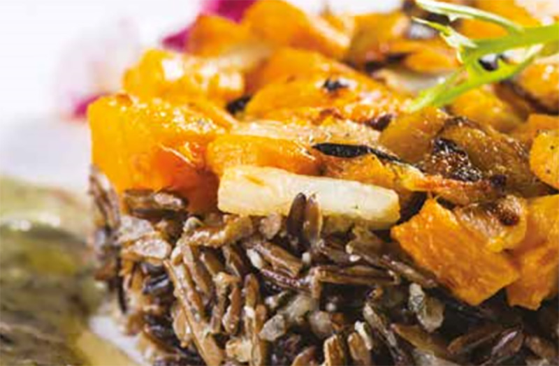 Balkabaklı Yabani Pirinç Salatası