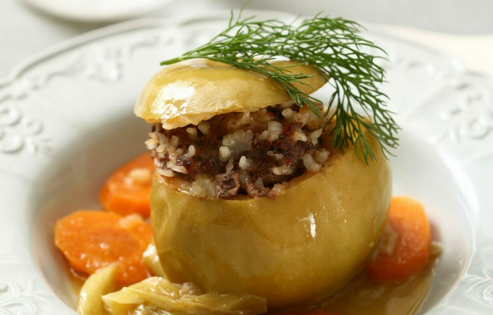 Etli Yeşil Elma Dolması