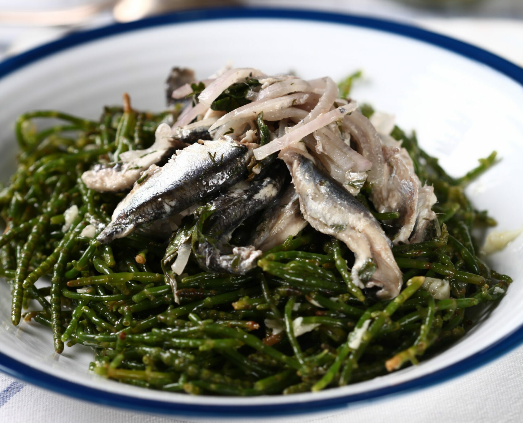 Kağıtta Deniz Börülceli Hamsi