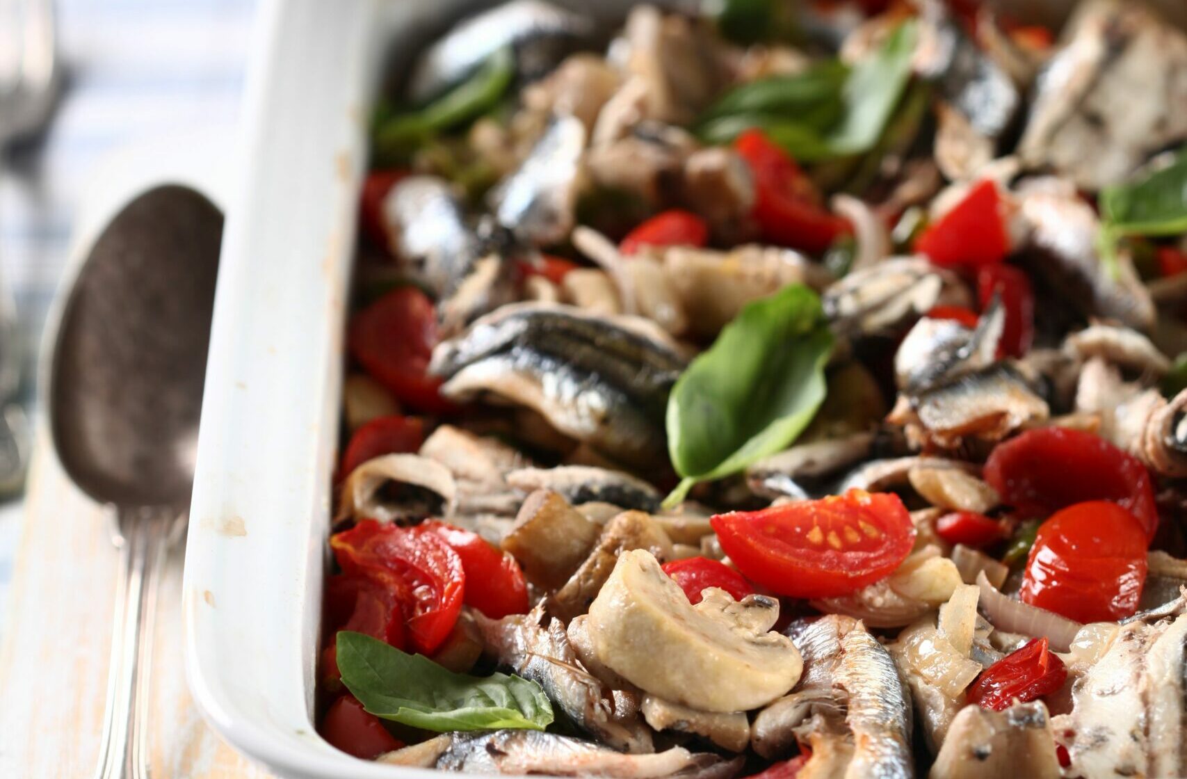 Mantarlı Hamsi Güveci