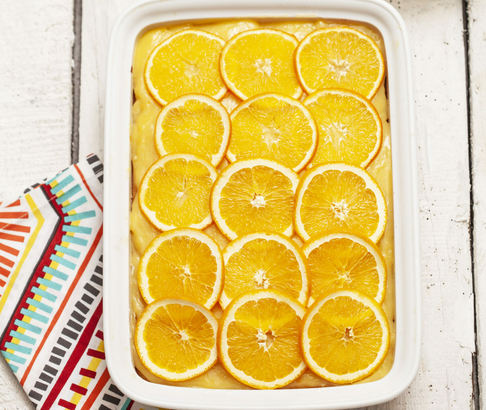 Portakal Kremalı Portakallı Revani