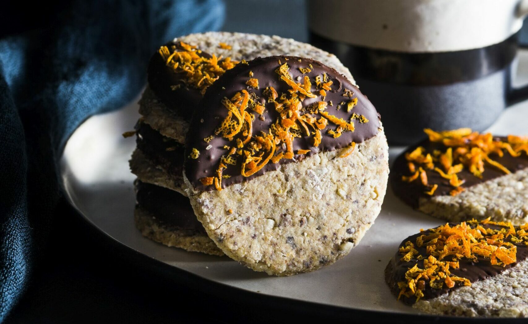 Portakal Aromalı Fındıklı Kurabiye  