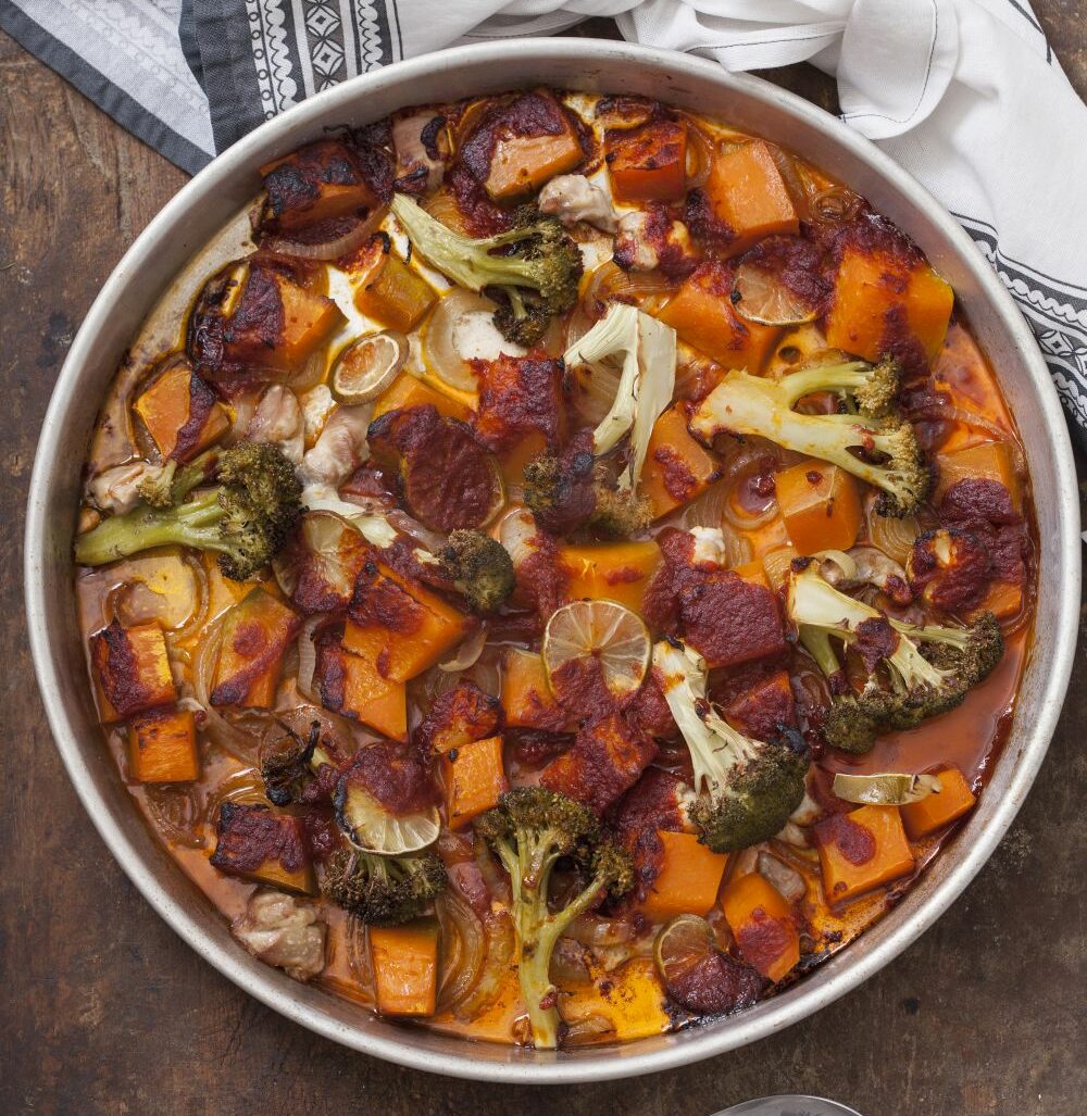 Bal Kabaklı ve Tavuklu Fırın Yemeği