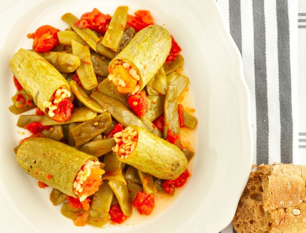 Kabak Dolmalı Taze Fasulye