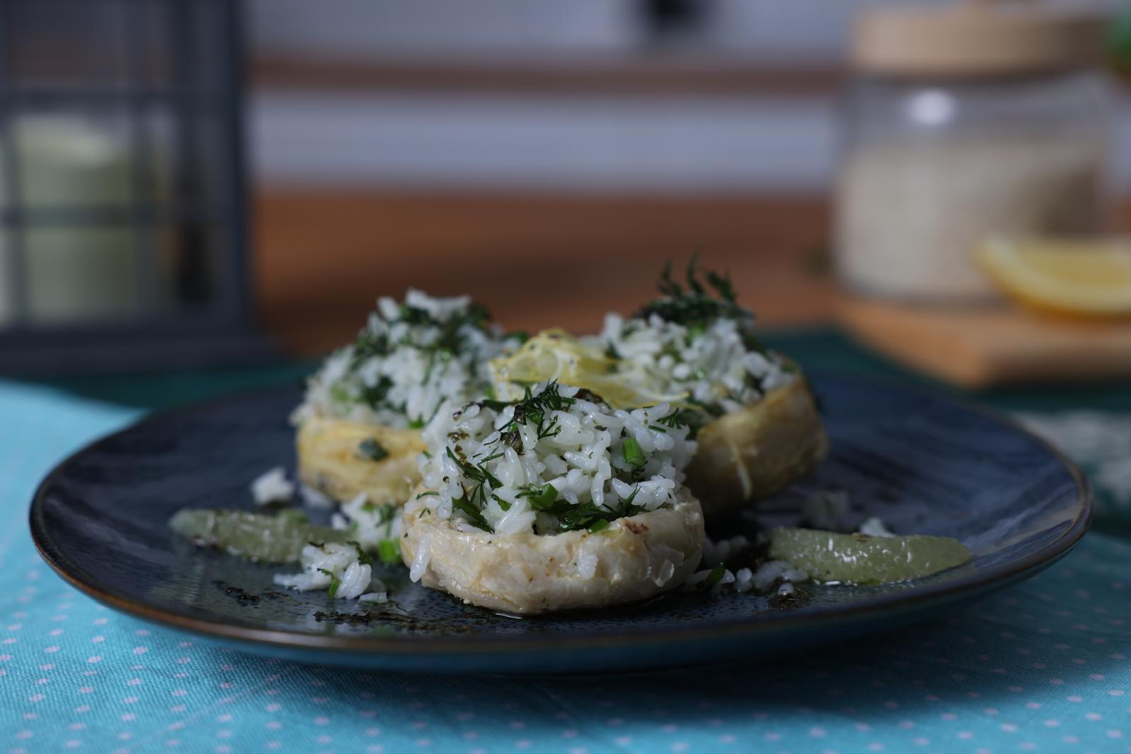 Zeytinyağlı Pirinçli Enginar Dolması