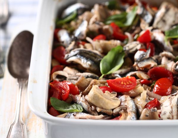 Mantarlı Hamsi Güveci