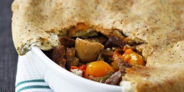 Sebzeli ve Çörek Hamurlu Biftek