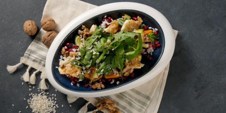 Pirinçli ve Cevizli Kış Sebzeleri ve Keçi Peyniri Brule