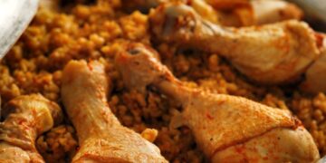 Tavuk Bagetli Firik Pilavı