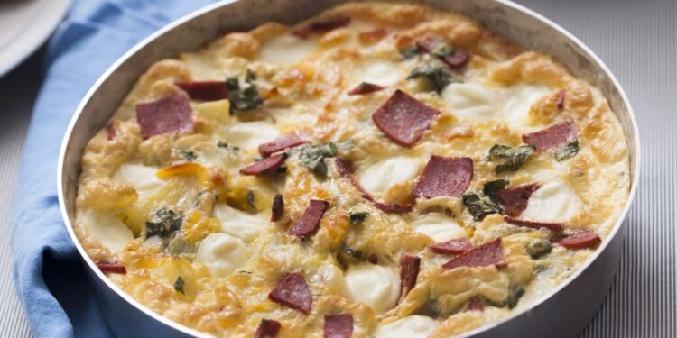 Fırında Patatesli Omlet