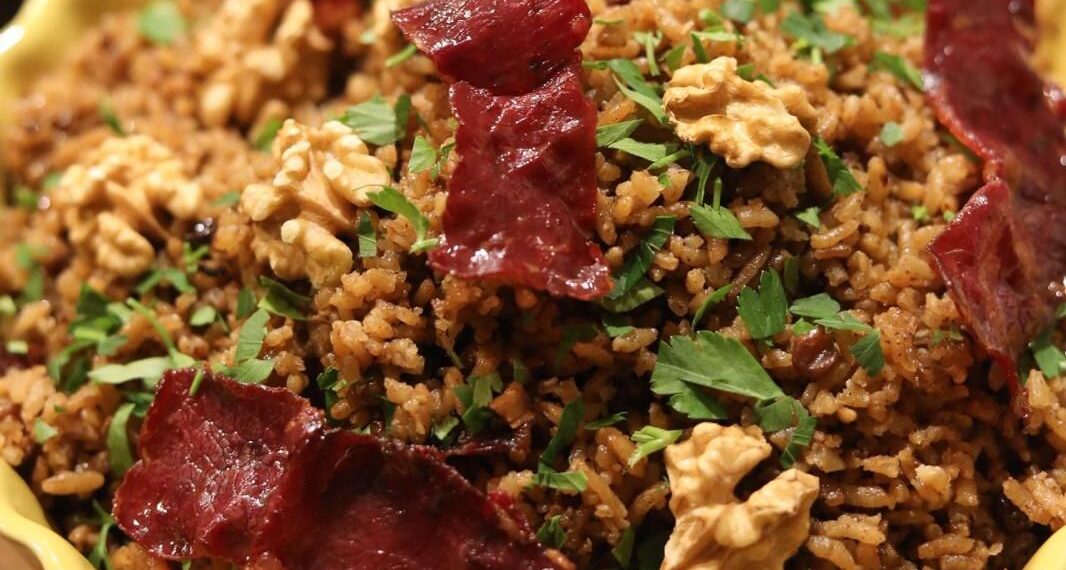 Pastırmalı, Cevizli & Kuş Üzümlü İç Pilav