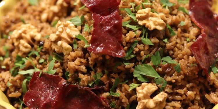 Pastırmalı, Cevizli & Kuş Üzümlü İç Pilav