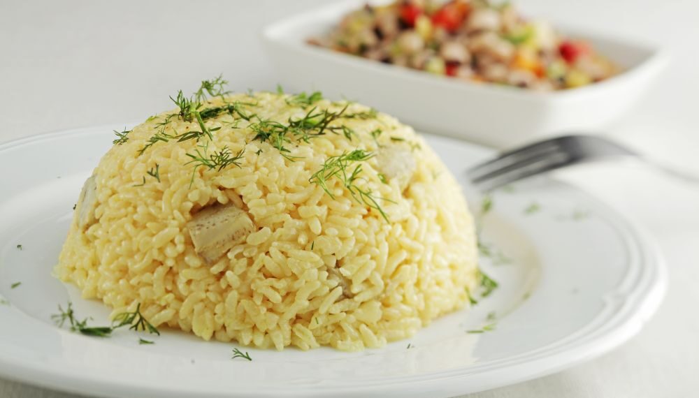 Enginarlı Safranlı Pilav